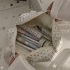 Cartoon White Pencil Case Multi-functional Star Polka Dot Stationery Bag Large-capacity Pen Bag School Supplies