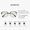 New Anti Blue Light Reading Glasses With Eyebrows, Men's Fashionable High-definition Half Frame Reading Glasses 827