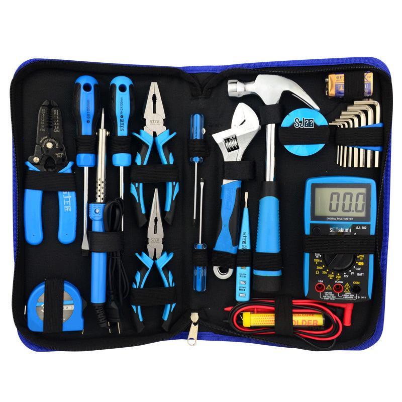 Shangjiang Multifunctional Household Tool Set: Electrician Manual Tools Kit 11-piece Set【Small Promo】