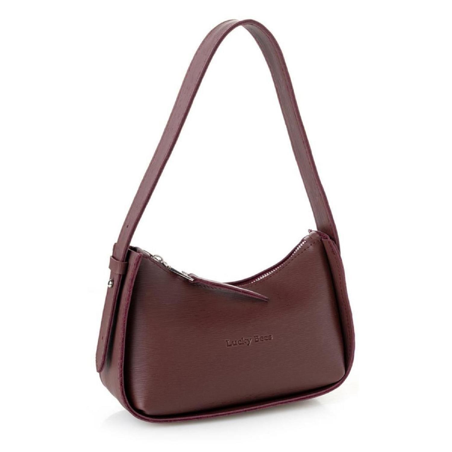 

Mini Baguette Woman Hand And Shoulder Bag Standart бордовий