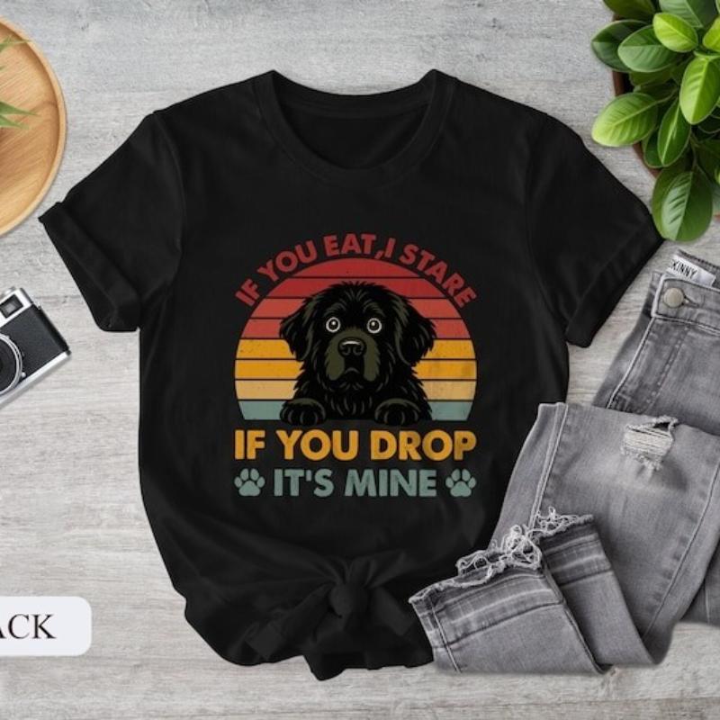 Newfoundland Dog Shirt Funny Animal Cotton Shirt Dog Owner Pet Lover Gift Cute Newfie T Shirt Personalized Lover Gift Summer Top S