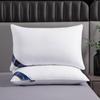 New Hotel-Style Feather Velvet Side Sleeper Pillow - Custom Solid Color for Guesthouses