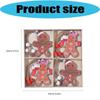 12Pcs Wooden Lovely Man Ornaments Durable Holiday Homes Decoration 4 Panel Designs for Christmas Tree Decorations
