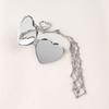 Stainless Steel Lip Balm Bag Key Chain Silver Color Lip Balm Keychain