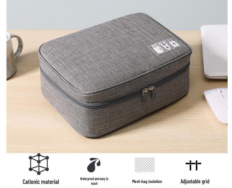 Cationic Waterproof Portable Charger & Data Cable Storage Bag