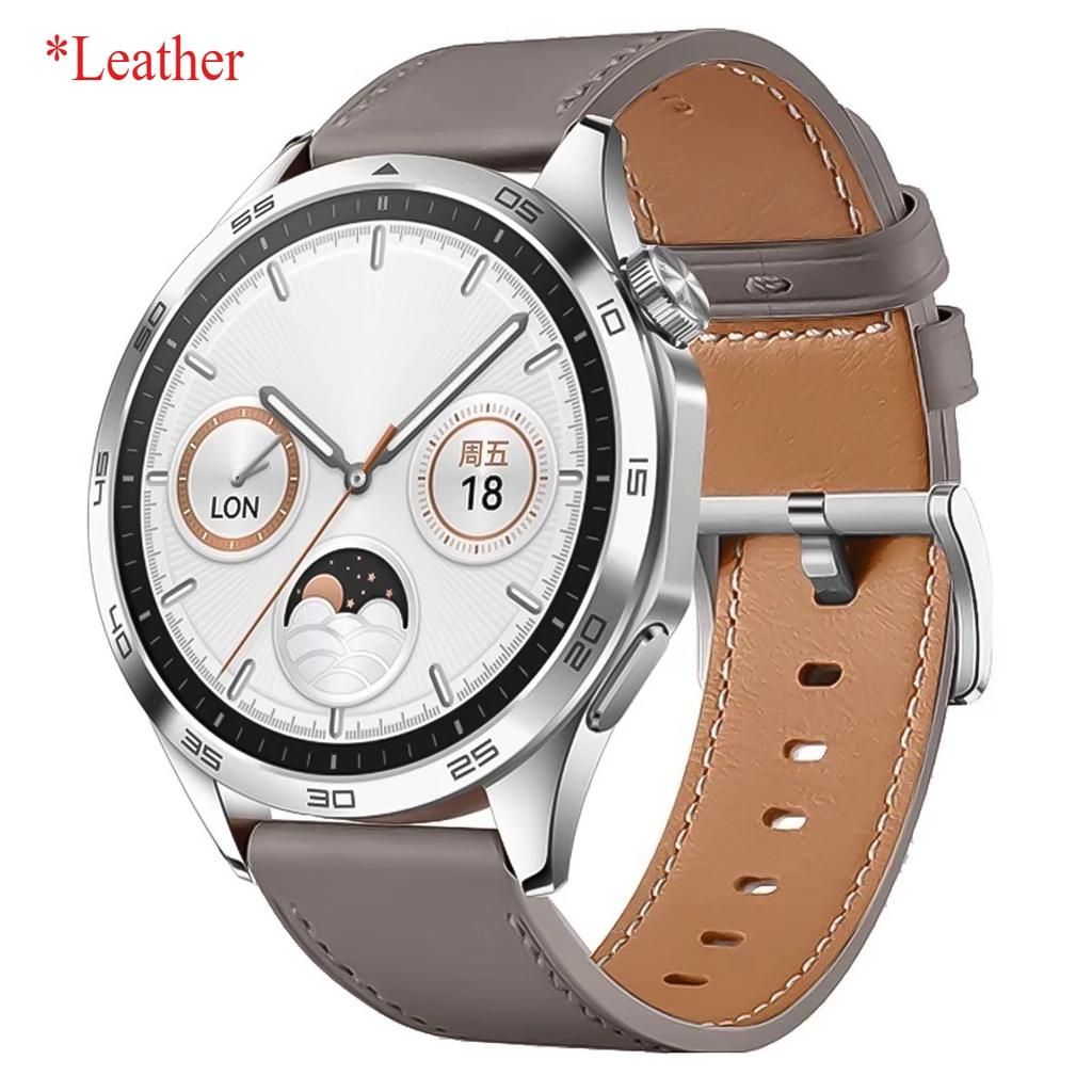 22mm 20mm Premium Leather Strap For HUAWEI WATCH GT 5 46mm 5Pro GT 3 GT2 Pro 46mm Band Watchbands Replacement Wristband