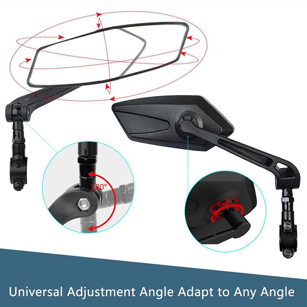 Bicycle Rearview Mirror 360 Rotation Adjustment For Bicycle Electric Bike Reflector Wide Range Back Sight Cycling Accessories