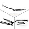 Motorcycle Windshield Windscreen Trim CNC Black For Harley Touring Road Glide FLTR 2015-
