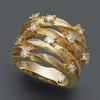 1Pc Fashion Winding Rattan Fashion Wide Edition Multi-Ring Accessories Bird's Nest Ring