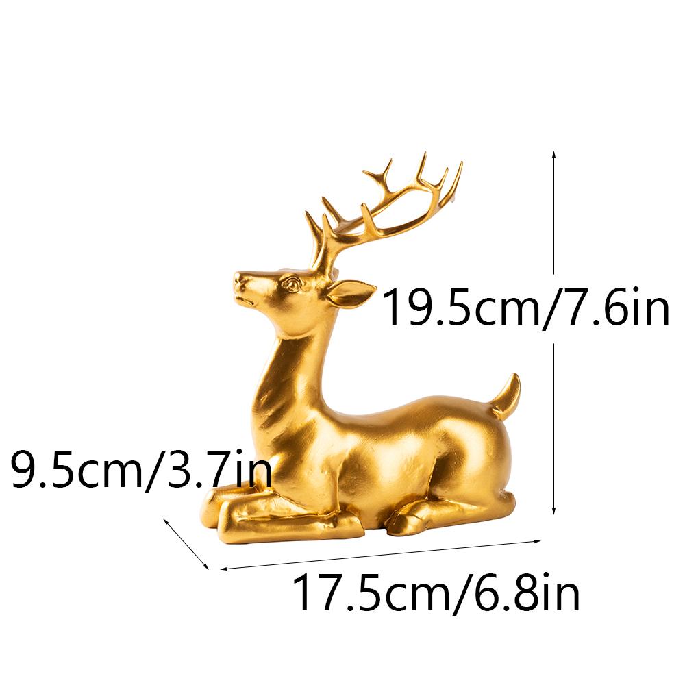 

Christmas Decor Deer Statue Fall Decoration Reindeer Sculptures Home Mantel Interior Home Colorful Centerpiece Tabletop Tabletop