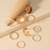 European & American Fashion Jewelry: Circle Nine-Piece Ring Set
