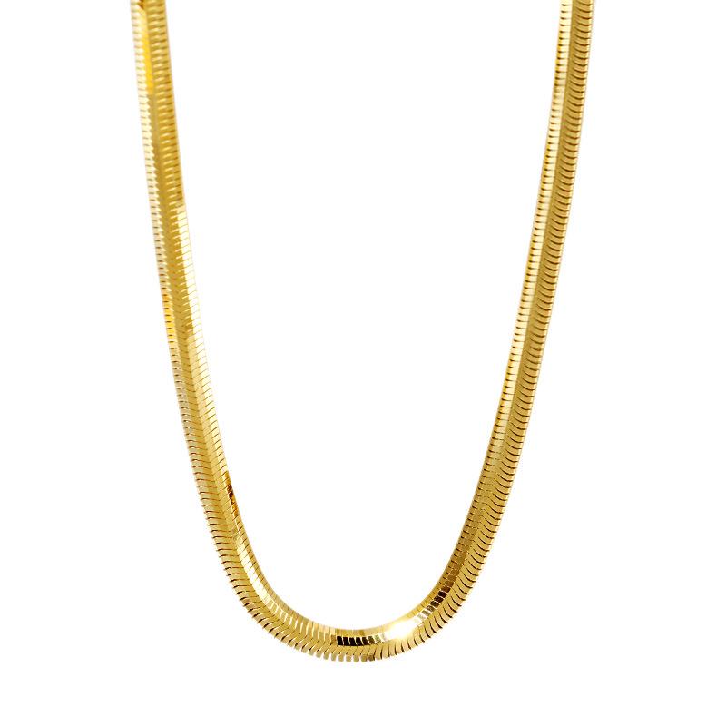 925 Sterling Silver Italian Snake Chain Necklace - Stylish, High-End, Versatile Accessory