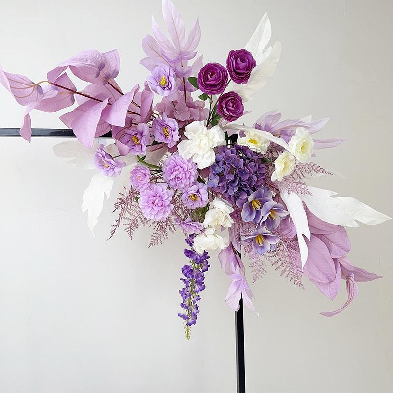 Complete Wedding & Banquet Artificial Flower Set: Ground Rows & Table Decor