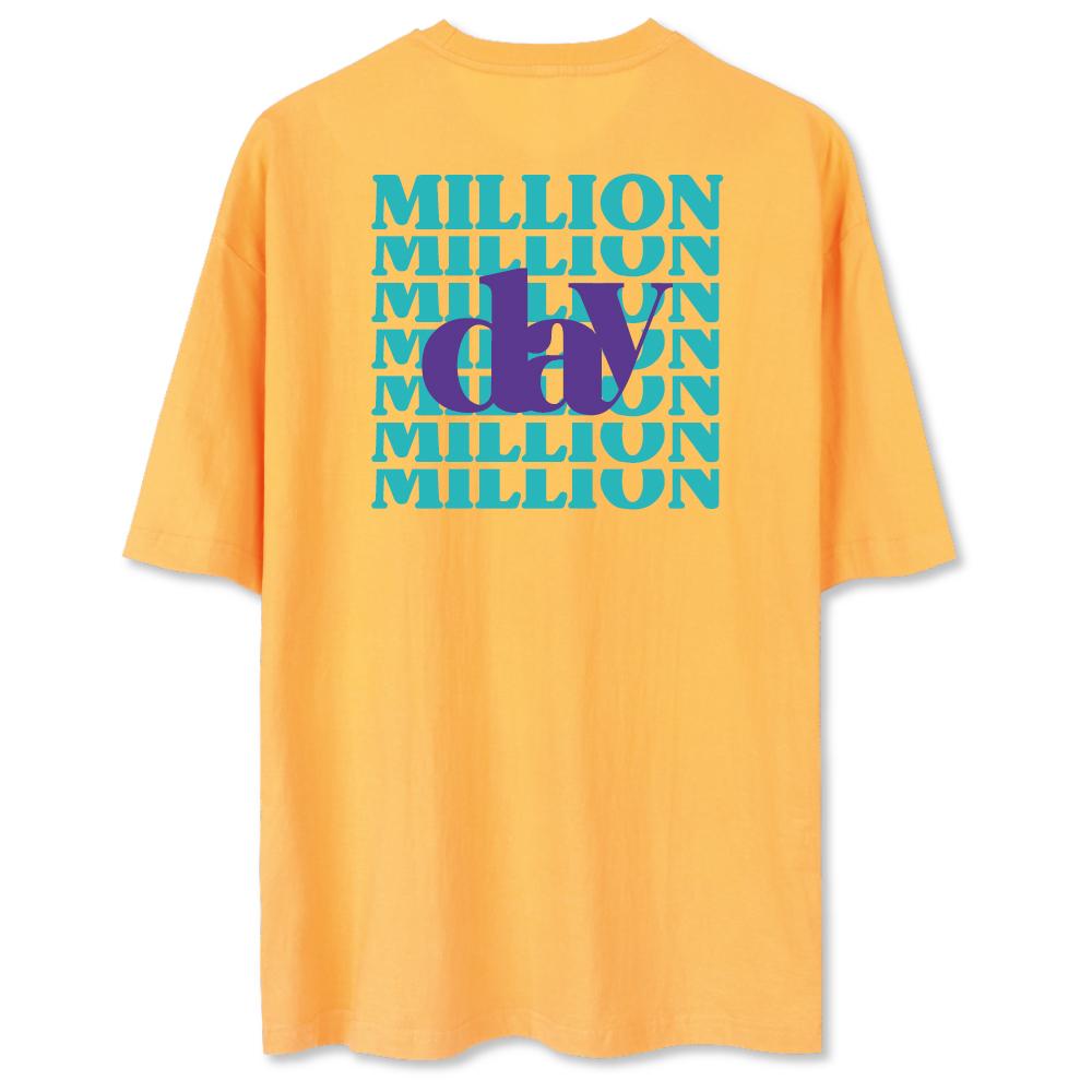 Million Day Million Grid T-Shirt (A Type) Charcoal/M