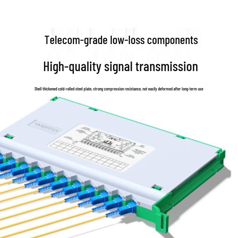 Ugreen 1U 12-Port FC Single-Mode ODF Fiber Optic Patch Panel