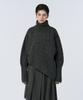 Teulimingbeodeu Argyle Cable Zip-Up Pullover [ Charcoal ]