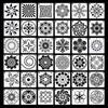 36/56Pcs Reusable Mandala Dot Painting Templates Creative Dot Painting Stencils  Wall Spray Art