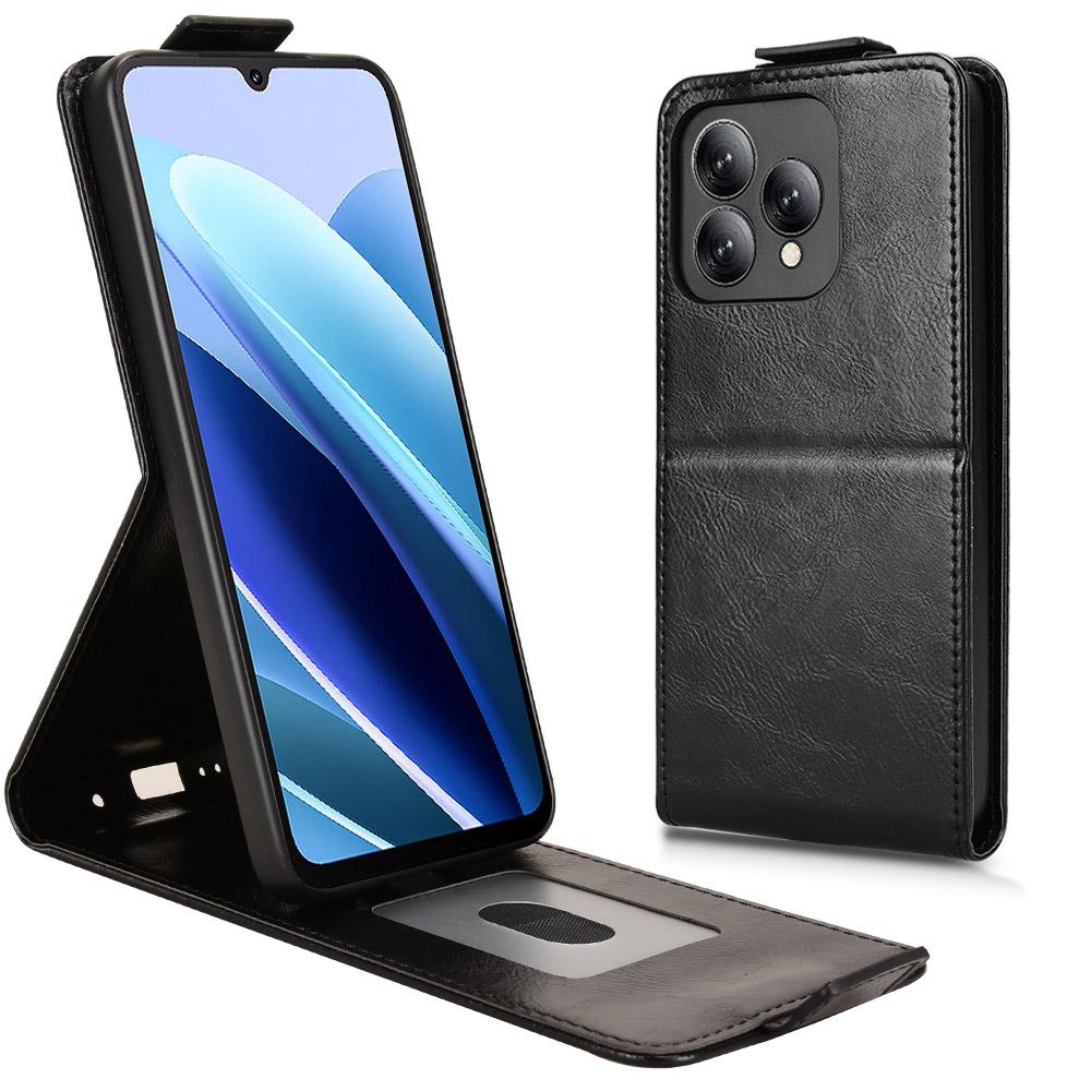 Für Cubot A40 Ständerhülle Magnetverschluss Vertikal Klappbar Leder Handyhülle mit Kartenhalter