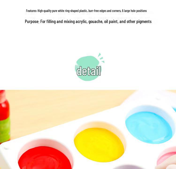 Children's Gouache Watercolor Finger Paint Tray Set