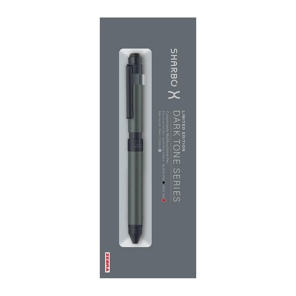 Zebra Pen Sharbo X ST3 Limited Dark Tone Series Dark Gray Multi-function SB14-DA-DGR