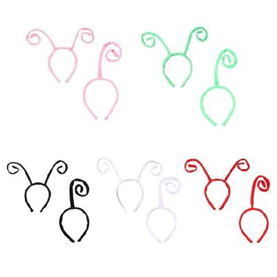 2 Piece Fun Ant Antenna Hairband For Children's Cosplay Soft Comfortable Design Headwea for Outdoor Indoor
