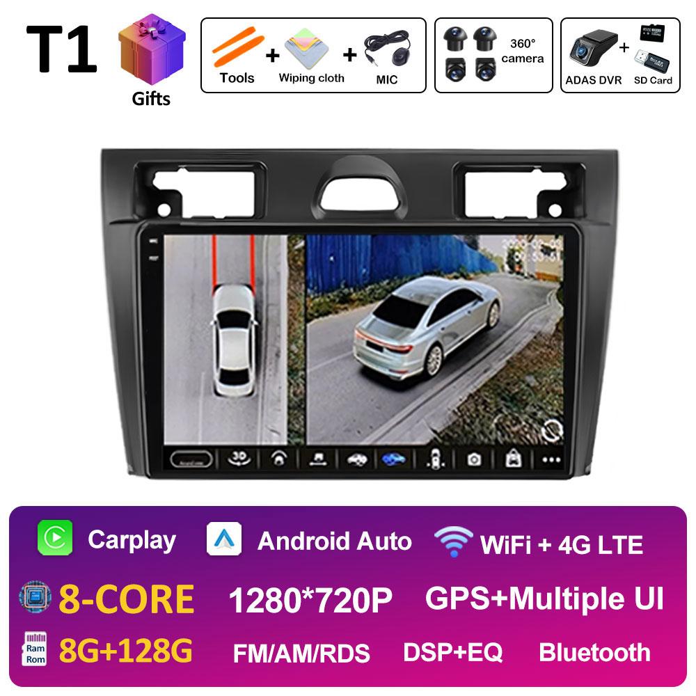 Intelligent System DSP Stereo For Ford Fiesta Mk VI 5 Mk5 2002 2003 2004 2005 - 2008 Cooling fan Wireless Carplay Autoradio WIFI