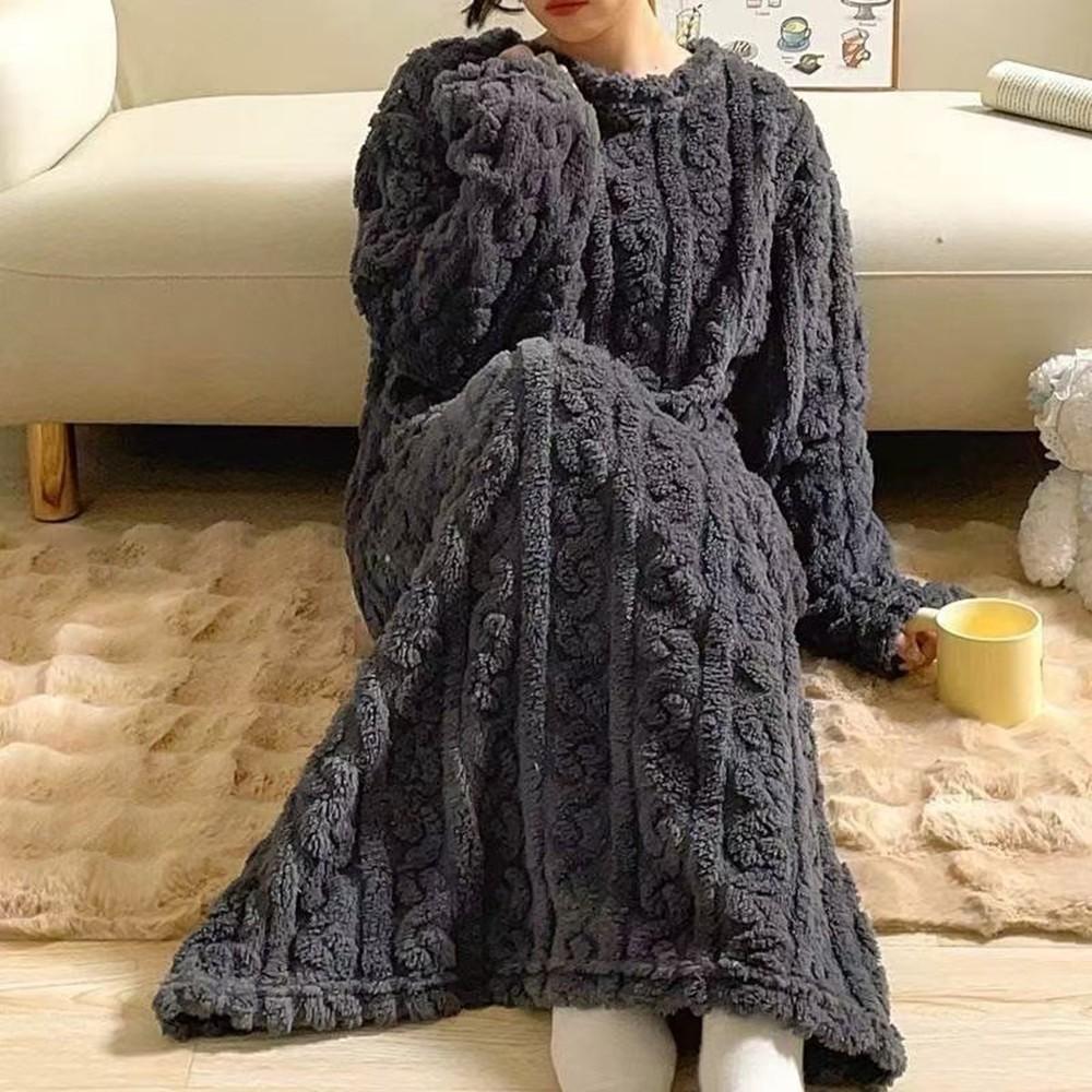 

Флісова нічна сорочка з поліестеру Жіноча нічна сорочка One Size