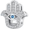 WOSTU 925 Silver Circle Charm Round CZ Bead Bead Clip Fit Reflection Charm Bracelet Jewelry Accessories CQX101