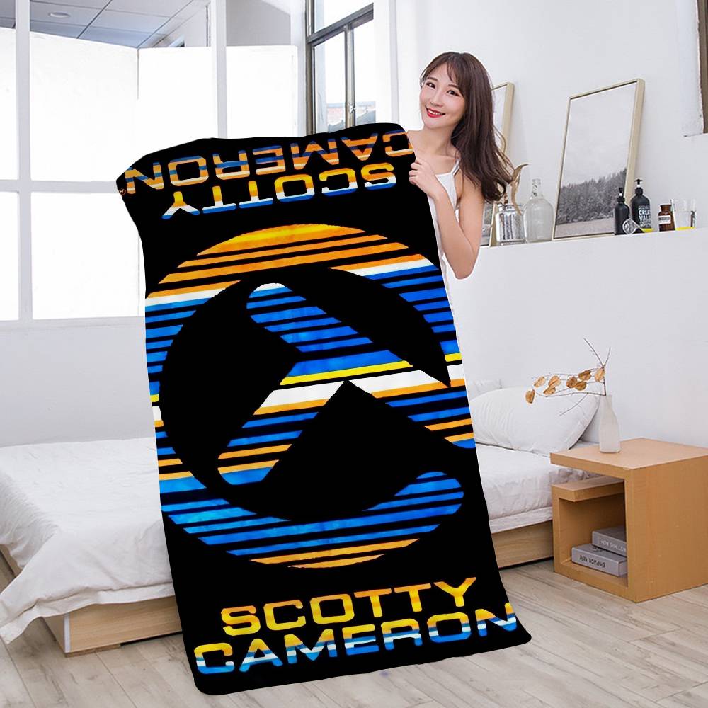 Golf S-scotty C-camerons Anime Anime Beach Swimming Towel Soft Absorbent Washcloth Children's Gifts For Kids Travel Camping Gym