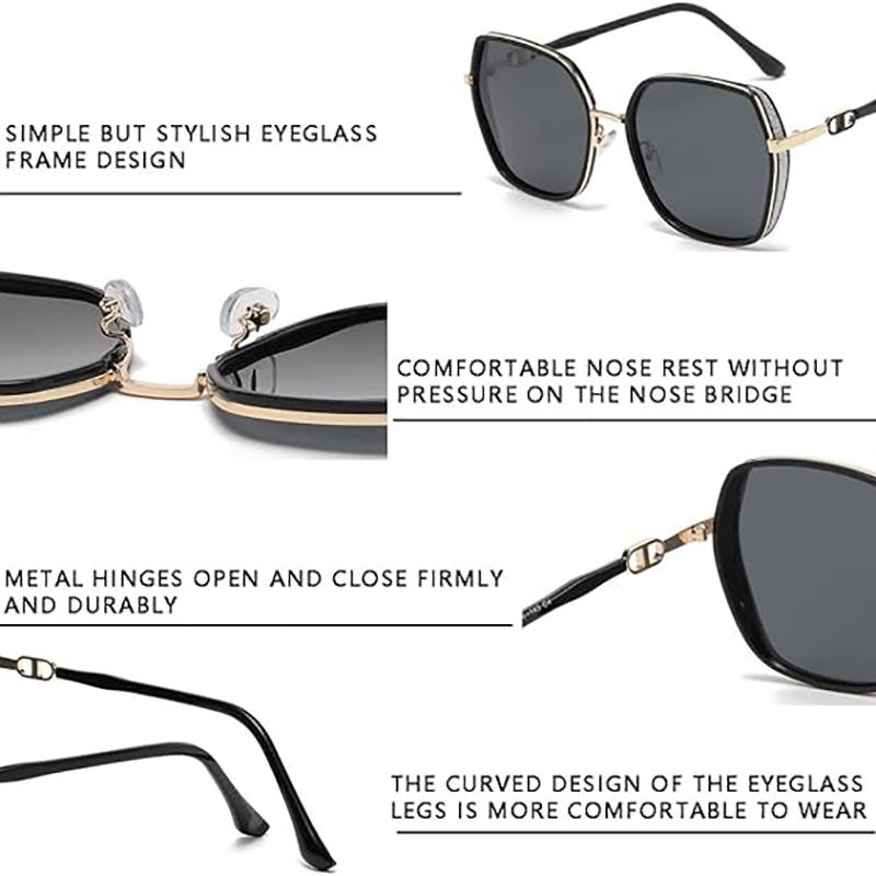 Rimless Sunglasses Women Trendy Driving Sunshade Glasses Women Men Fashion Gradient Lens Sun Glasses Shades for Female