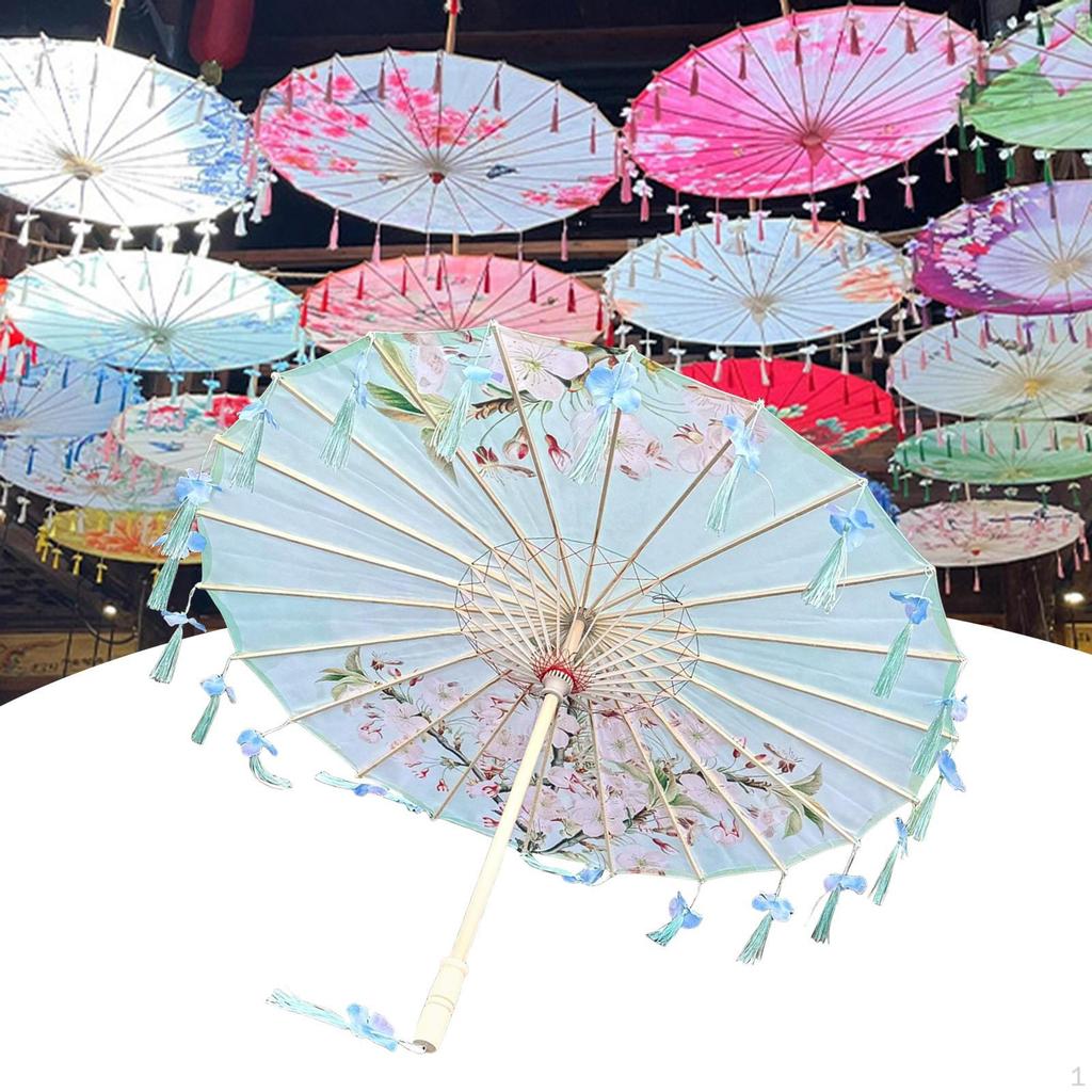 Chinese Umbrella Classical Craft Dance for Village Scenery Photography