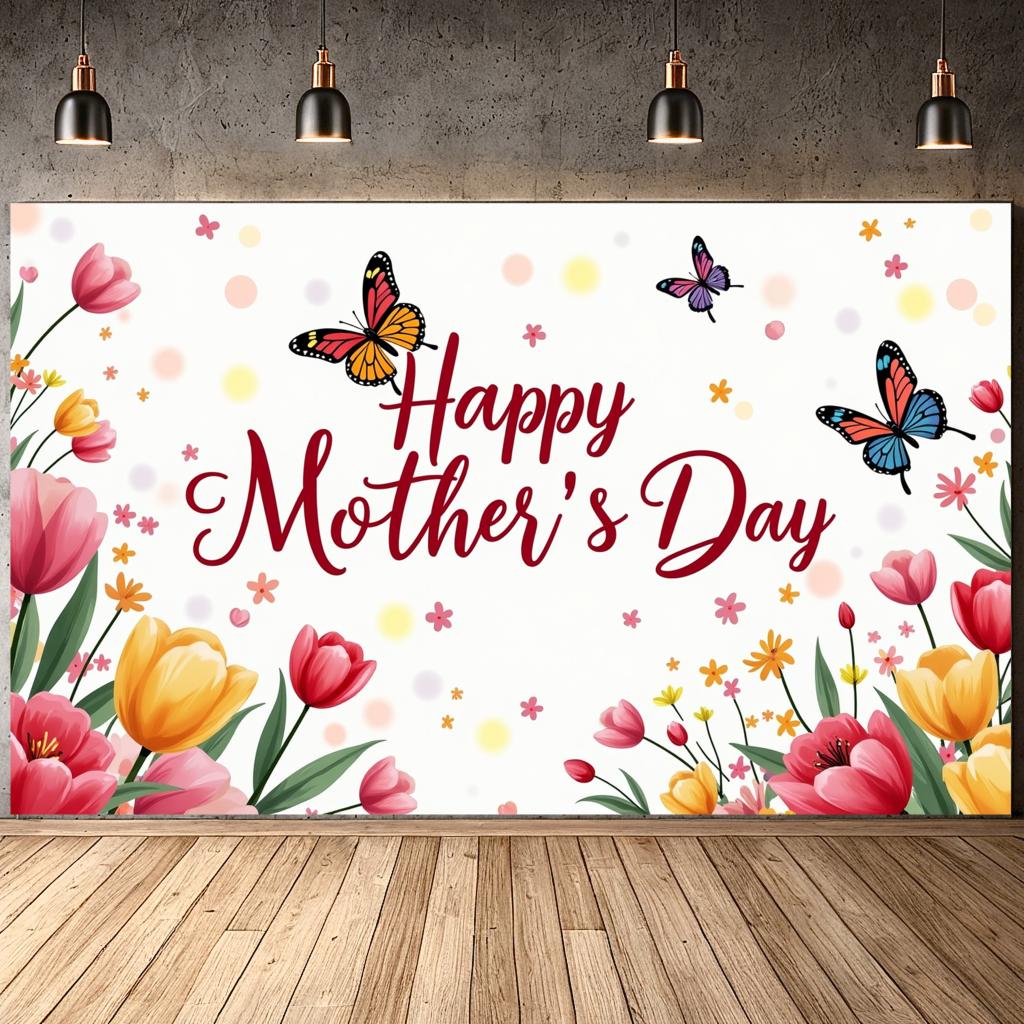 Großes Veranstaltungsbanner Muttertagsbanner Heimfeiern für Mama Familienveranstaltungen Heimdeko