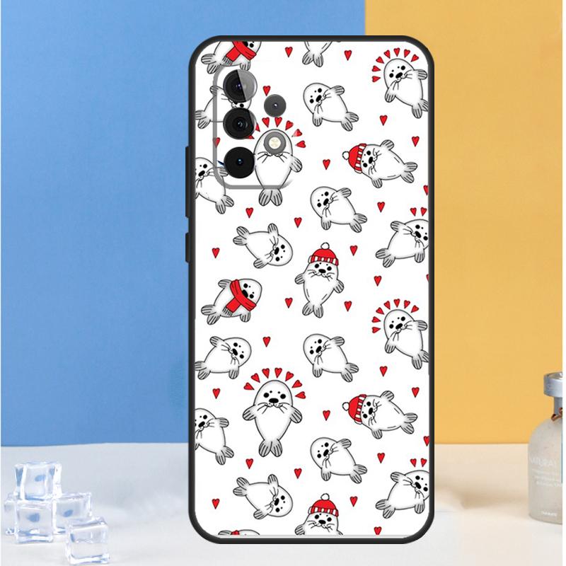 Baby Seals For Samsung Galaxy A13 A33 A53 A36 A26 A05 A06 A16 A54 A34 A14 A32 A52 A55 A35 A15 A56 Case