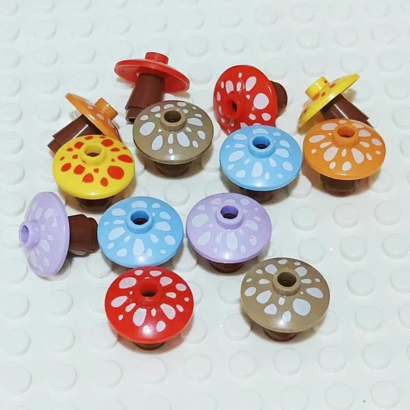 Small  Building Block 4 Petal Flowers Flower Stem Plant Landscape Flower Bed Ornament Compatible with LEGO Garden 3741  33291
