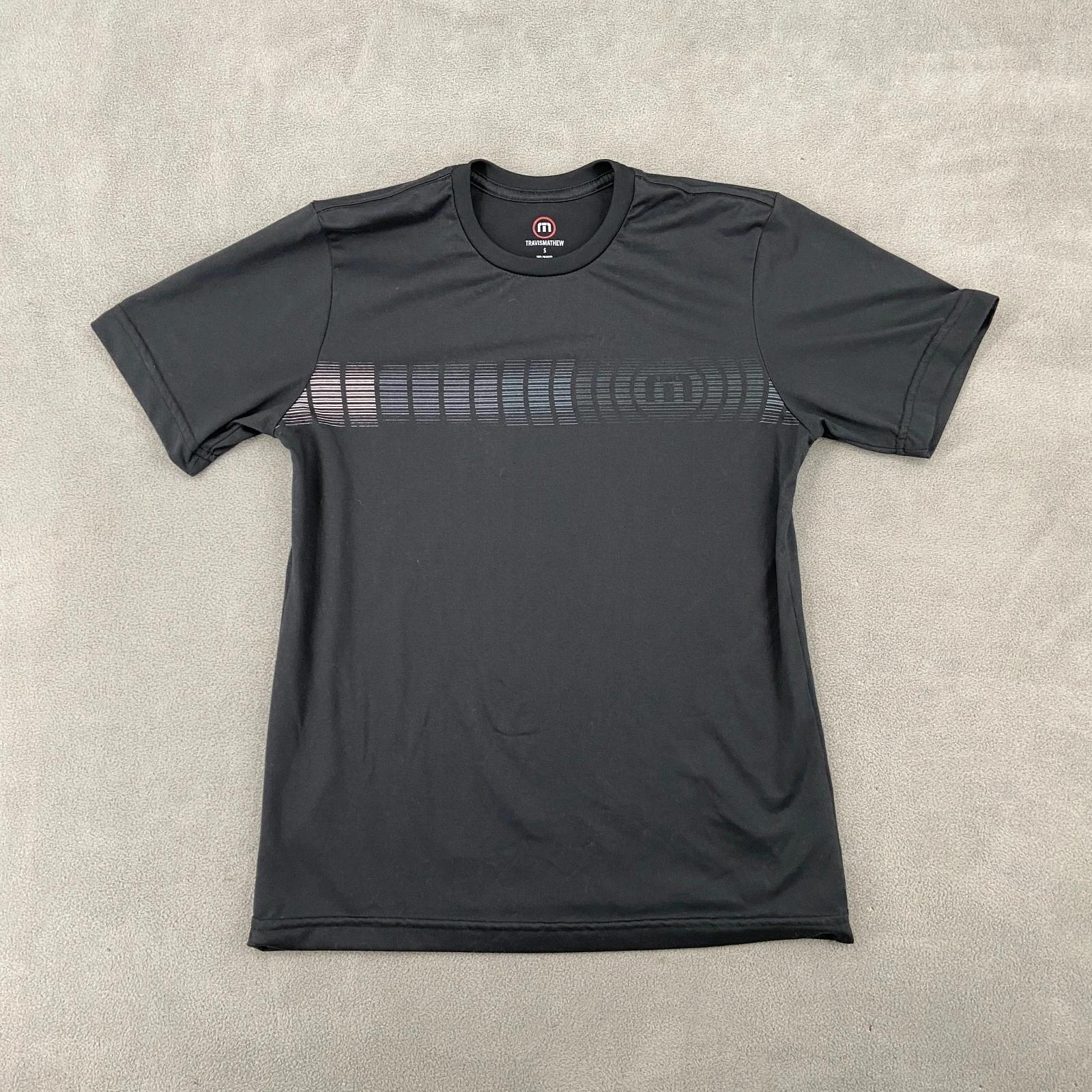 Travis Mathew T Shirt Mens Small Black Graphic Crew Neck Casual Everyday Wear XL