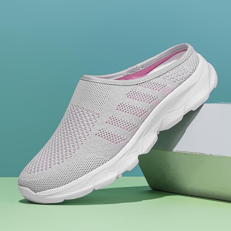 

Летняя сетчатая повседневная обувь, дышащие полулоферы, модные уличные и домашние тапочки, женские балетки, удобные женские кроссовки 35
