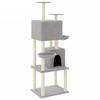 VidaXL Arbre à chat avec griffoirs en sisal Gris clair 180 cm 172032