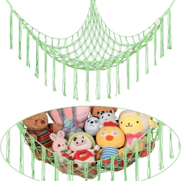 Large Plush Toy Hammock Net for Stuffed Animal Storage In Children's Bedrooms