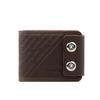New Men's Embossed Bifold Wallet with Magnetic Buckle, Large Capacity and Multi-Card Slots