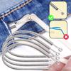 Biegsamer Feder-Kordelzug-Einfädler-Clip Hosen Hoodies Gummiband Schnürsenkel Flexible Kordel Einfädler DIY Nähzubehör