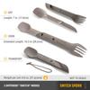 UCO Outdoor Camping Tableware Switch Spoke Utensil Set Sandstone Japanese 27008 [Official Product]