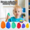 6Pcs Fidget Toys Sensory Stone Textured Silicone Worry Stone Social Emotional Feelings Toys For Special Needs Fidget Stress Toys