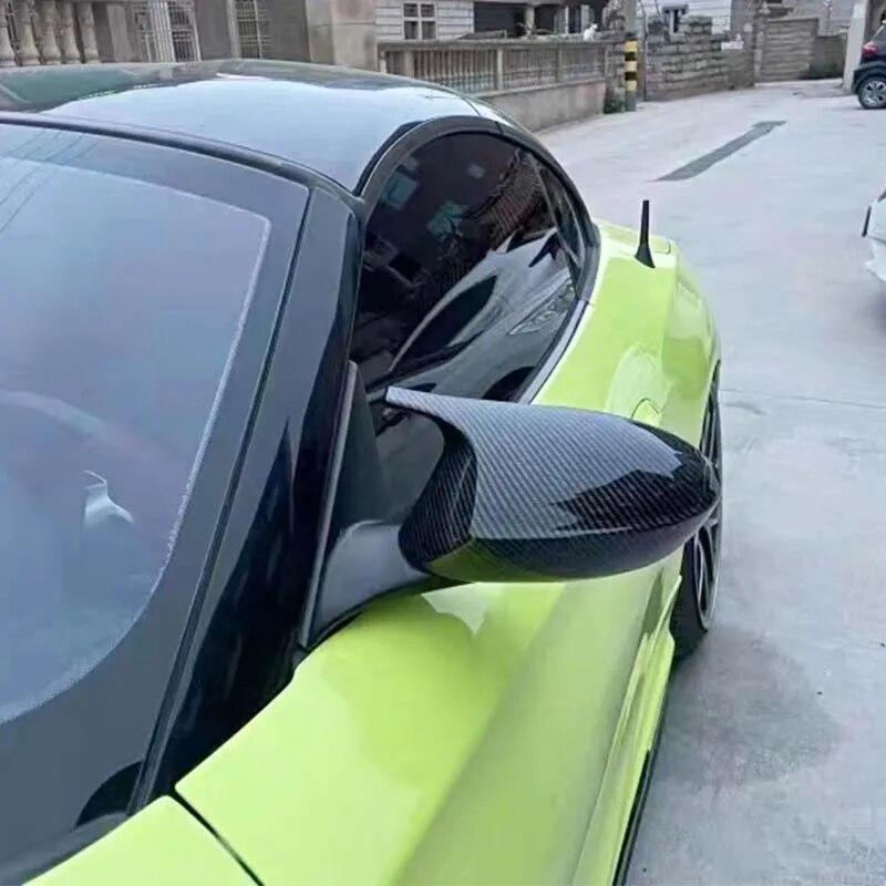 M Carbon Fiber Rearview Mirror Caps Wing Side Mirror Cover For BMW E89 Z4 Convertible 2009-2016 Car Accessories Gloss Black