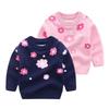 Children's New Autumn/Winter Double-Layer Knitwear Boys' and Girls' Warm Knitted Sweaters Pullover Cartoon-Printed Sweaters Base Layer Sweaters