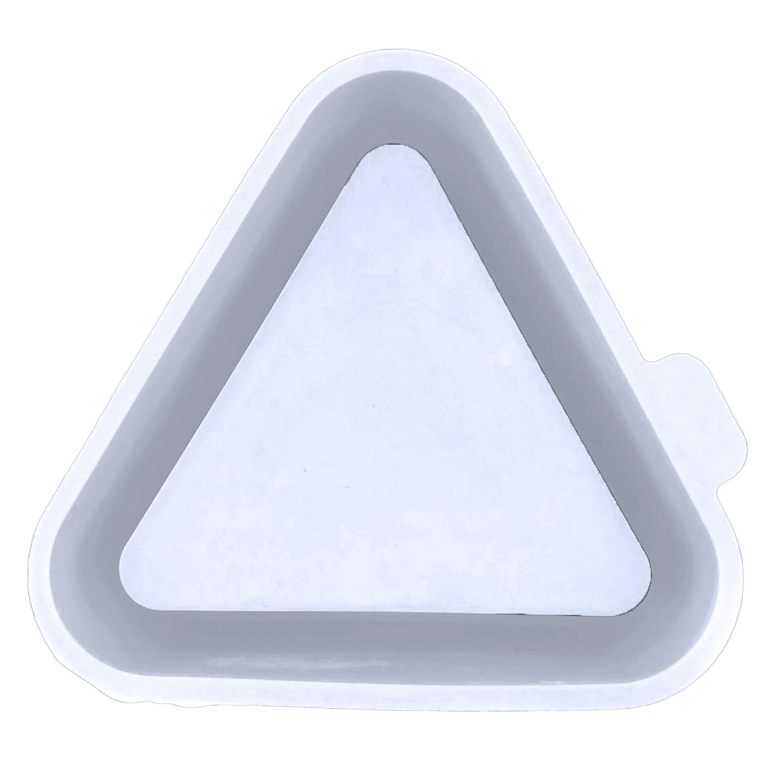 

Силиконовая форма для цветочного горшка для треугольной круглой бетонной цементной гипсовой модели для самостоятельного изготовления органайзера для суккулентов 2 белый