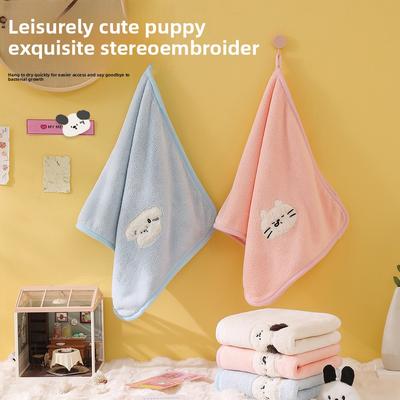 Puppy Holiday Cartoon Animal Thickened Absorbent Adult Couple's Non-Shedding Towel