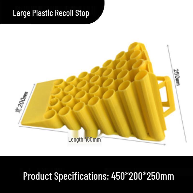 DAXTE Heavy Duty Plastic Truck Wheel Chock