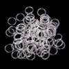 100 X Transparent Nylon Bra Strap Adjuster O Slider DIY Lingerie Sewing Crafts