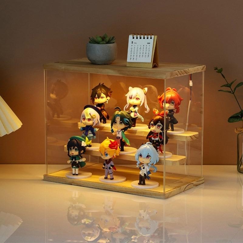Acrylic Display Case for Miniature Collectibles and Toy Models Clear Dustproof Showcase Stand Perfume Storage Box