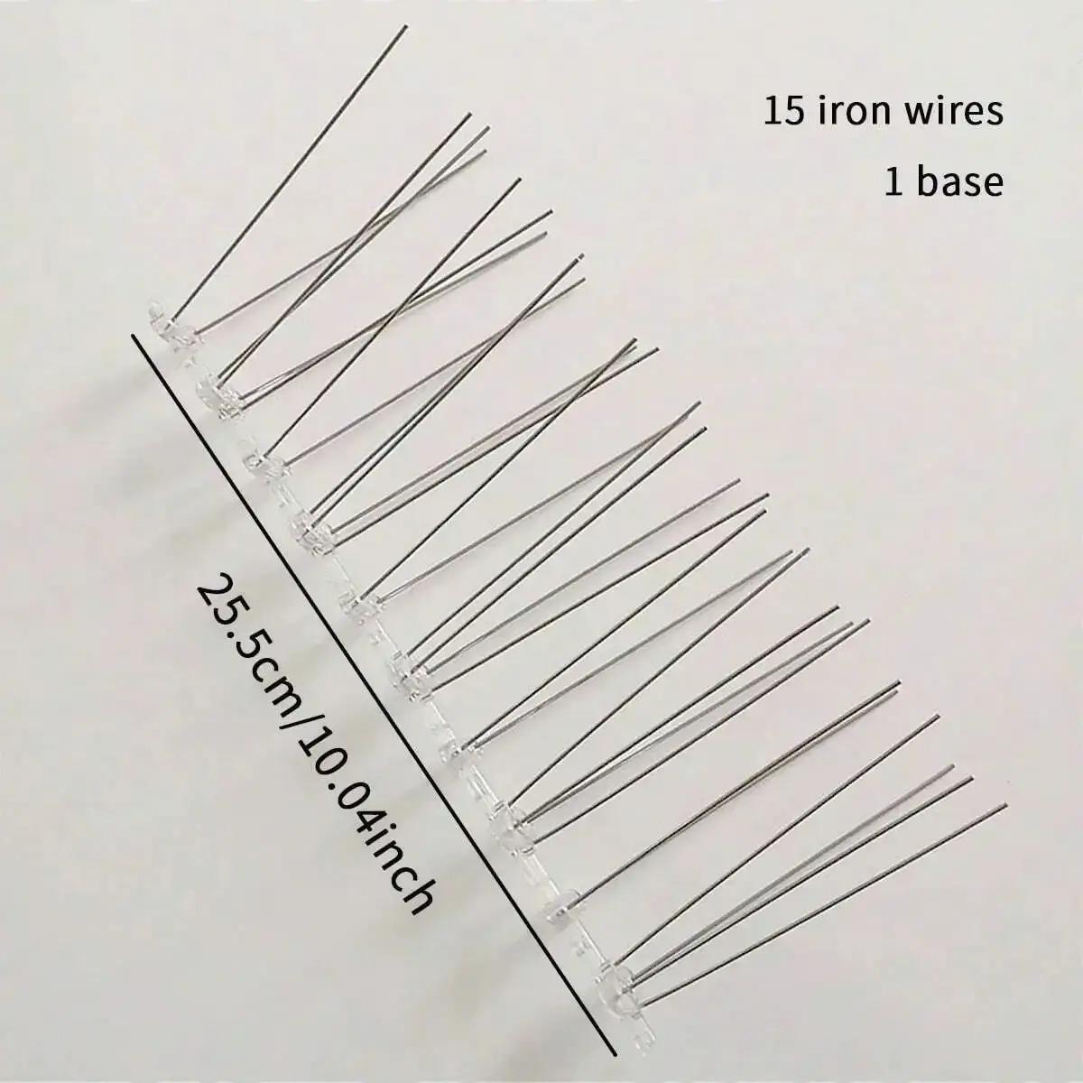 

Pigeon Spikes Stainless Steel Bird Repeller Set Deterrent Anti Bird Pigeon Squirrel Cats Repellent for Garden Fence Roof